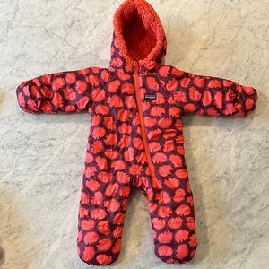 Patagonia Kids' Vibrant Red and Pink Footie